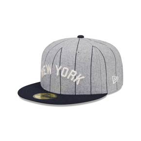 뉴욕 양키스 헤더 핀스트라이프 59FIFTY 5950 Fitted Hat 8449784