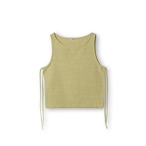 Side ribbon sleeveless_lime