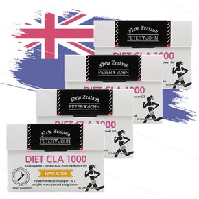 뉴질랜드 다이어트 CLA 1000 60캡슐x4통