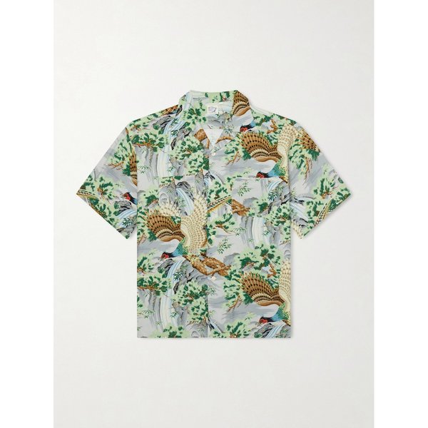 캠프 칼라 프린트 보일 셔츠 46376663162965969