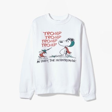 샌프란시스코마켓 WILD DONKEY 와일드 동키 TROMP SWEATSHIRT WHITE 트롬프 스웻셔츠 화이트