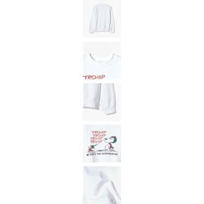 WILD DONKEY 와일드 동키 TROMP SWEATSHIRT WHITE 트롬프 스웻셔츠 화이트