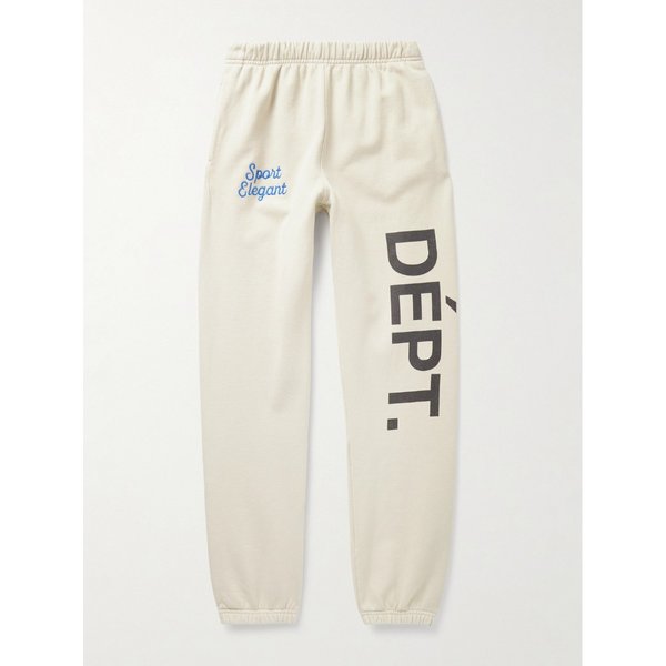 팀 디파트 테이퍼드 자수 프린트 코튼 저지 스웨트팬츠 46376663162903228