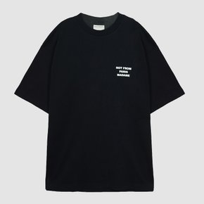 드롤드무슈 NFPM 로고 반팔 티셔츠 TS010 CO002 BL black