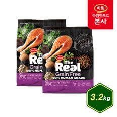 [행사코드] 더리얼 캣 그레인프리 크런치 연어 어덜트 3.2kg