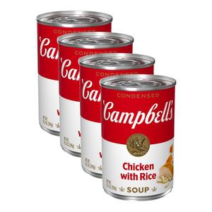 Campbells [해외직구] Campbells 캠벨스 농축 치킨 위드 라이스 스프 298g 4팩