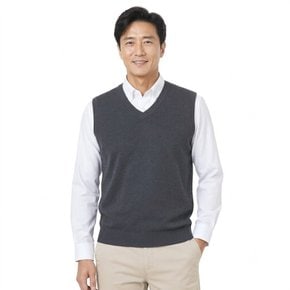 남성 미니멀 브이넥 레이어드 니트 조끼 YD-VEW-480,1,2