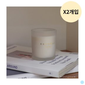 코코도르 퓨어코튼 소이캔들 스몰자 향초 X2 선물