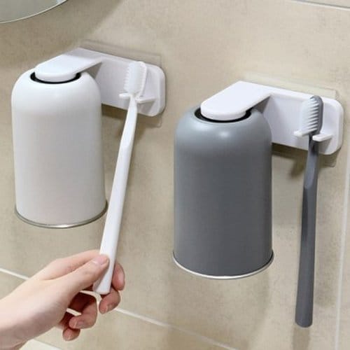 304 스테인리스 마그넷 칫솔꽂이 양치컵 2type 2