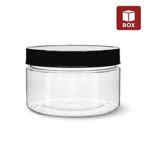 (1BOX) NO32 페트밀폐용기 250ml 원형-로우 (100개입)