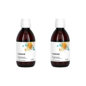 [해외직구] 쏜리서치 오메가 슈퍼브 시럽 레몬베리맛 250ml 2팩 Thorne Research Omega Superb Lemon Berry 8.45 fl oz (250 ml)