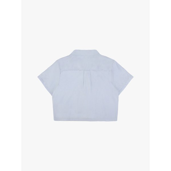 OPEN COLLAR HALF SHIRTS_SKY BLUE