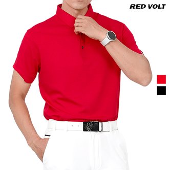 제로골프 [RED VOLT] 레드볼트 남성 소매 포인트 면 스판 카라 반팔 티셔츠 Model No_E2-4M015