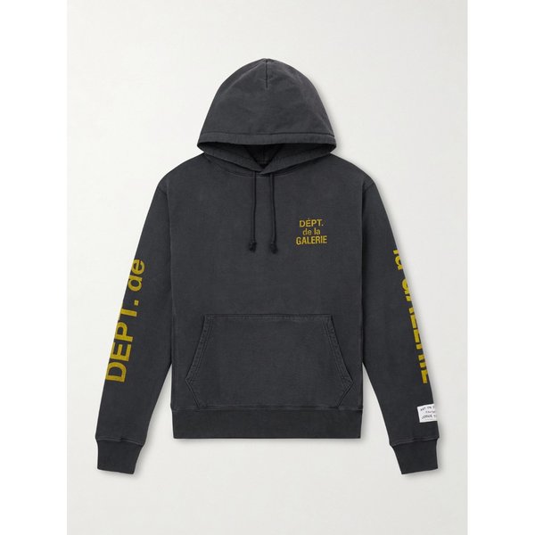 로고 프린트 코튼 저지 후드 티셔츠 46376663162903311