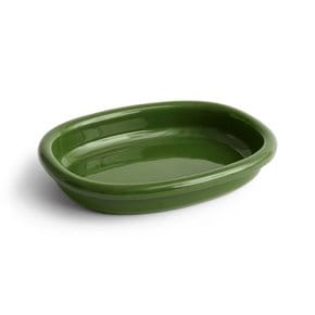 [HAY Barro Oval Dish] 헤이 바로 타원형 식기 자기그릇 접시 6x27x36cm Green