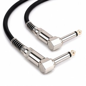 6.35mm 55잭 모노 ㄱ자 기타 앰프 오디오 케이블 MADE IN KOREA