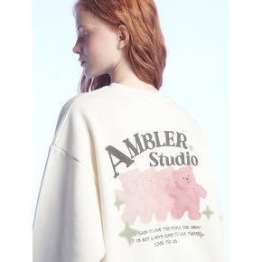 Approaching love Bear Sweatshirt AMM1211 (Ivory)