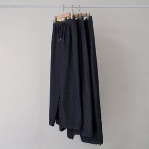 리즌 3단기장 이염없는 논페이드 생지 데님 절개 밴딩 와이드 벌룬핏 조거 팬츠 여성 청바지