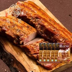 글로벌푸드 [박참봉푸줏간]육두품 장작 훈연 바베큐 초벌 삼겹살 700g(350gx2팩)