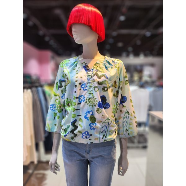 [부산점] 유화 프린팅 블라우스 BABLF9531