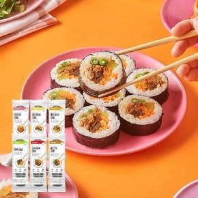 Fresh 식물성 냉동김밥 혼합세트 (야채+불고기+김치제육+불고기+불고기+김치제육) x각1개씩