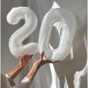 35cm 숫자 호일 풍선 로즈골드 1 생일이벤트 숫자풍선 16인치
