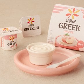 요플레 그릭 복숭아80g*4