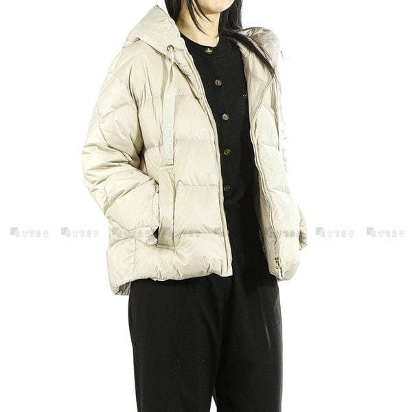 [부산점] 로고패치 2619481084600 031 막스마라 더 큐브 소프트페 SOFTFE 구스다운 패딩 후드 패딩점퍼