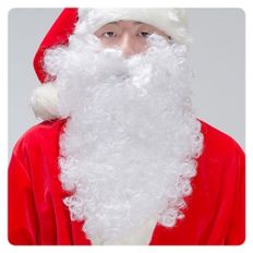 PW 산타 산타복 수염 흰수염(소)흰수염 크리스마스