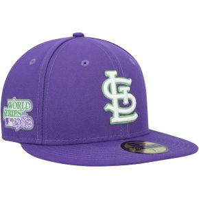 [해외] 898179 뉴에라 모자 MLB [세인트루이스 카디널스] Lime Side Patch 59FIFTY Fitted Hat -