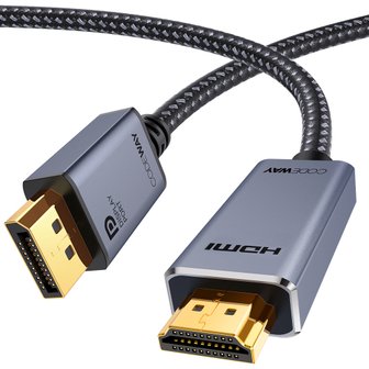 코드웨이 DP to HDMI 케이블 1.5m