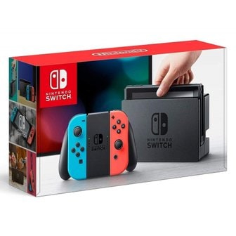  Nintendo Switch [Joy-Con (L)  (R) 본체 (닌텐도 스위치) 네온 블루 네온 레드] (캠페인 선불