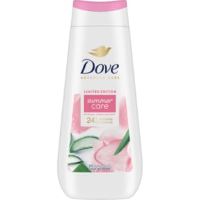 도브 Dove 샤워 크림 썸머 케어 로즈 & 알로에 베라 향 225ml