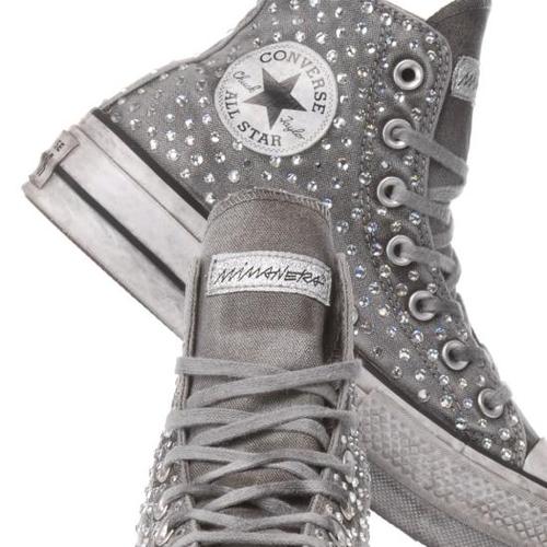 컨버스 스니커즈 1200 CONVERSE PLATFORM SWAROVSKI LIMITED White