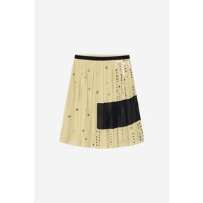 ZARA 자라 보석 비즈와 린넨 스커트 아이템 4786 700 070