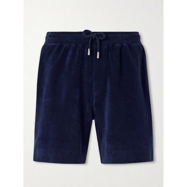 미스터 피 스트레이트 레그 코튼 실크 블렌드 테리 쇼츠 46376663163004778