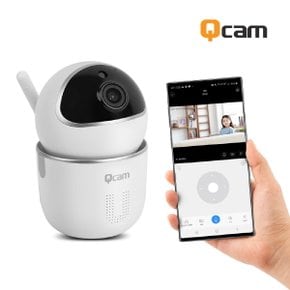 큐캠 QCAM-K1 CCTV IP카메라 무선CCTV 보안카메라 Full HD