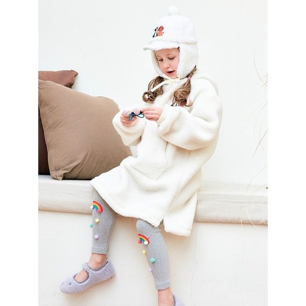 메리앤테리 아동 플리스 원피스 유아 초등학생 주니어 여아 후드 원피스