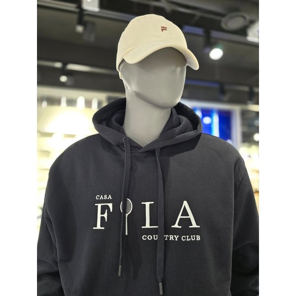 [파주점] 공용 CASA FILA 기모 후드티(FS2POG339X-BLK)