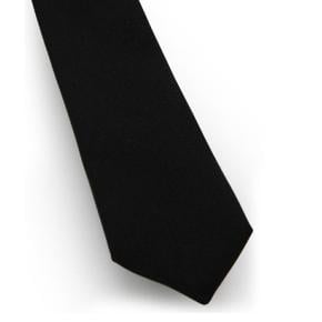 7200953Y0431000 BLACK SILK TIE