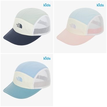 노스페이스키즈 NE3CR01 키즈 메쉬 컬러 블럭 캡 KS MESH COLOR BLOCK CAP