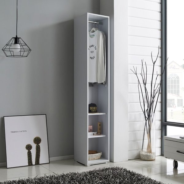 오픈형 행거옷장 장롱 드레스룸 30cm P0000QTE (착불)