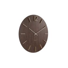  독일 칼슨 벽시계 인테리어시계 1324456 Karlsson Meek MDF Dark Wood 50 cm