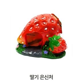 딸기모양 은신처 햄스터 기르기 9x8.5cm 소동물하우스