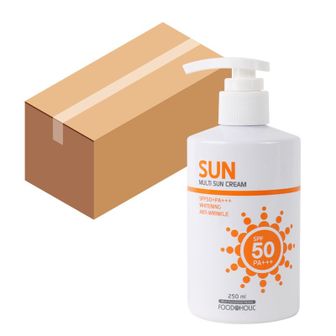 NS홈쇼핑 푸드어홀릭 멀티 선크림 250ml 1박스 (40개입)/ SPF50 펌프형[31869157]