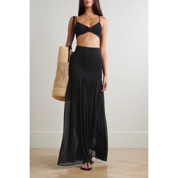 훈자 지 하이브리드 오리지널 크링클™ 조르제트 맥시 스커트 46376663162941538