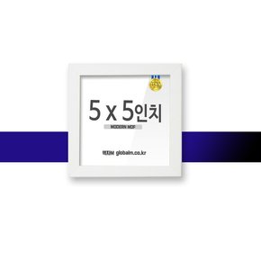 모던 MDF액자 화이트 5x5인치 유리포함 여성강력추천