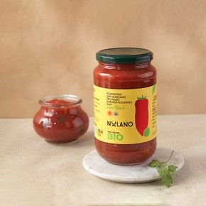 [놀라노] 유기농 산마르자노 토마토 홀 위드 바질 550g