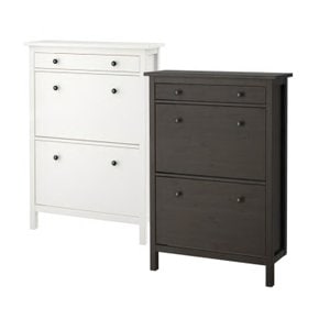 HEMNES 헴네스 2칸 신발장/수납장/슬림/틈새/현관/인테리어