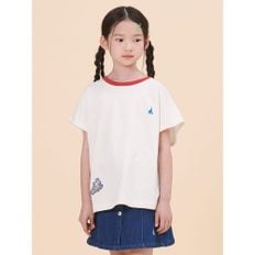 *시즌오프30%*[BEANPOLE KIDS] [NOROO] 로고 티셔츠  아이보리 (BI4442U110)